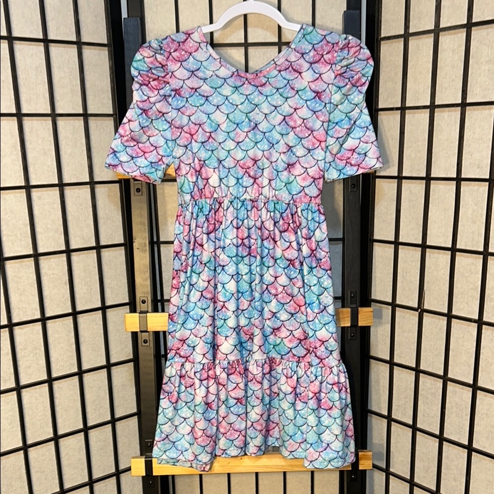 🦋Blue and Pink Ruffled Tiered Casual Sundress 5/25$